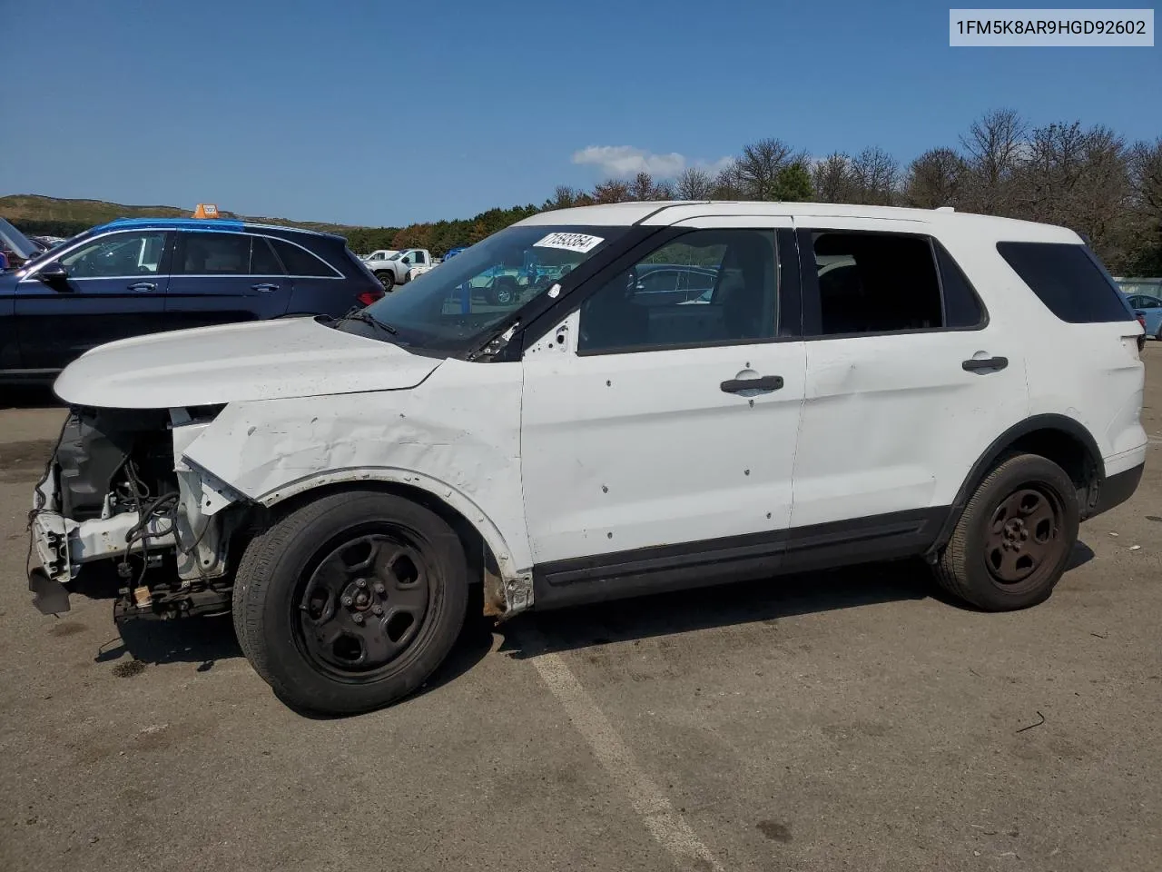 2017 Ford Explorer Police Interceptor VIN: 1FM5K8AR9HGD92602 Lot: 71593364