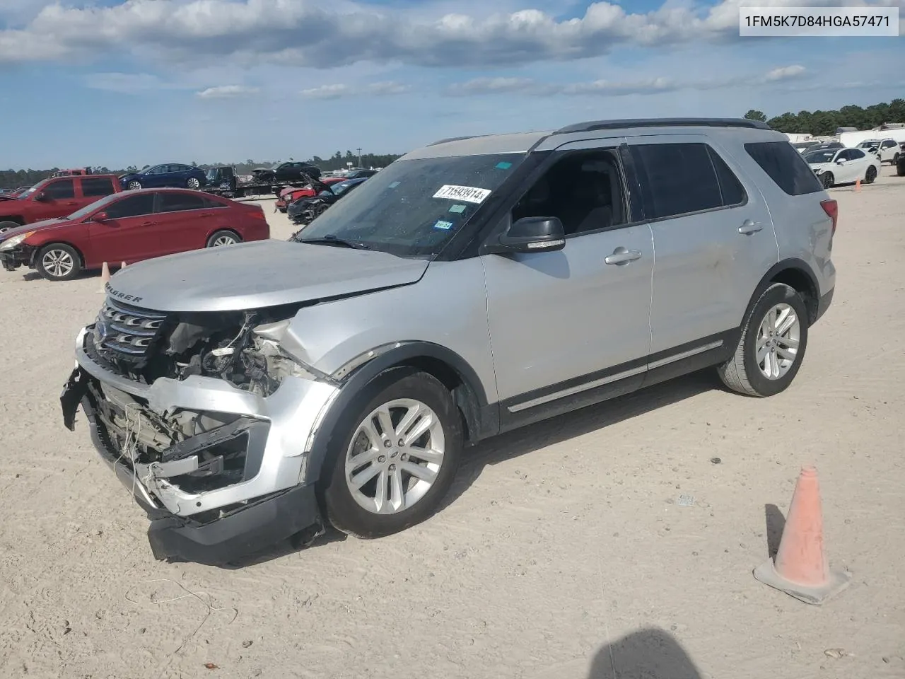 2017 Ford Explorer Xlt VIN: 1FM5K7D84HGA57471 Lot: 71593914