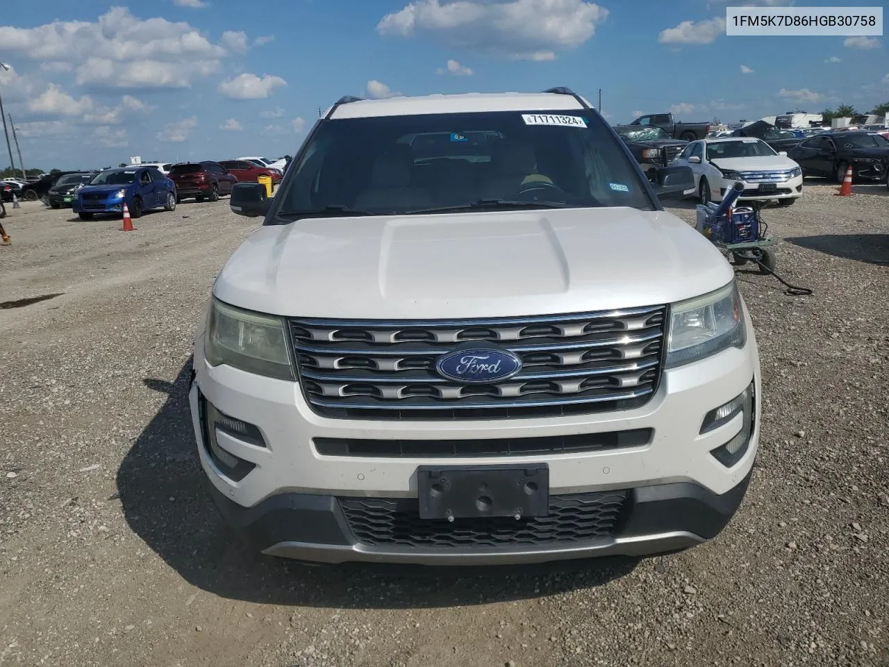 2017 Ford Explorer Xlt VIN: 1FM5K7D86HGB30758 Lot: 71711324