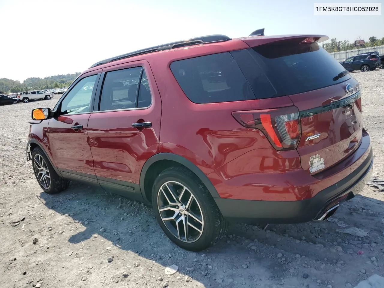 2017 Ford Explorer Sport VIN: 1FM5K8GT8HGD52028 Lot: 71715504