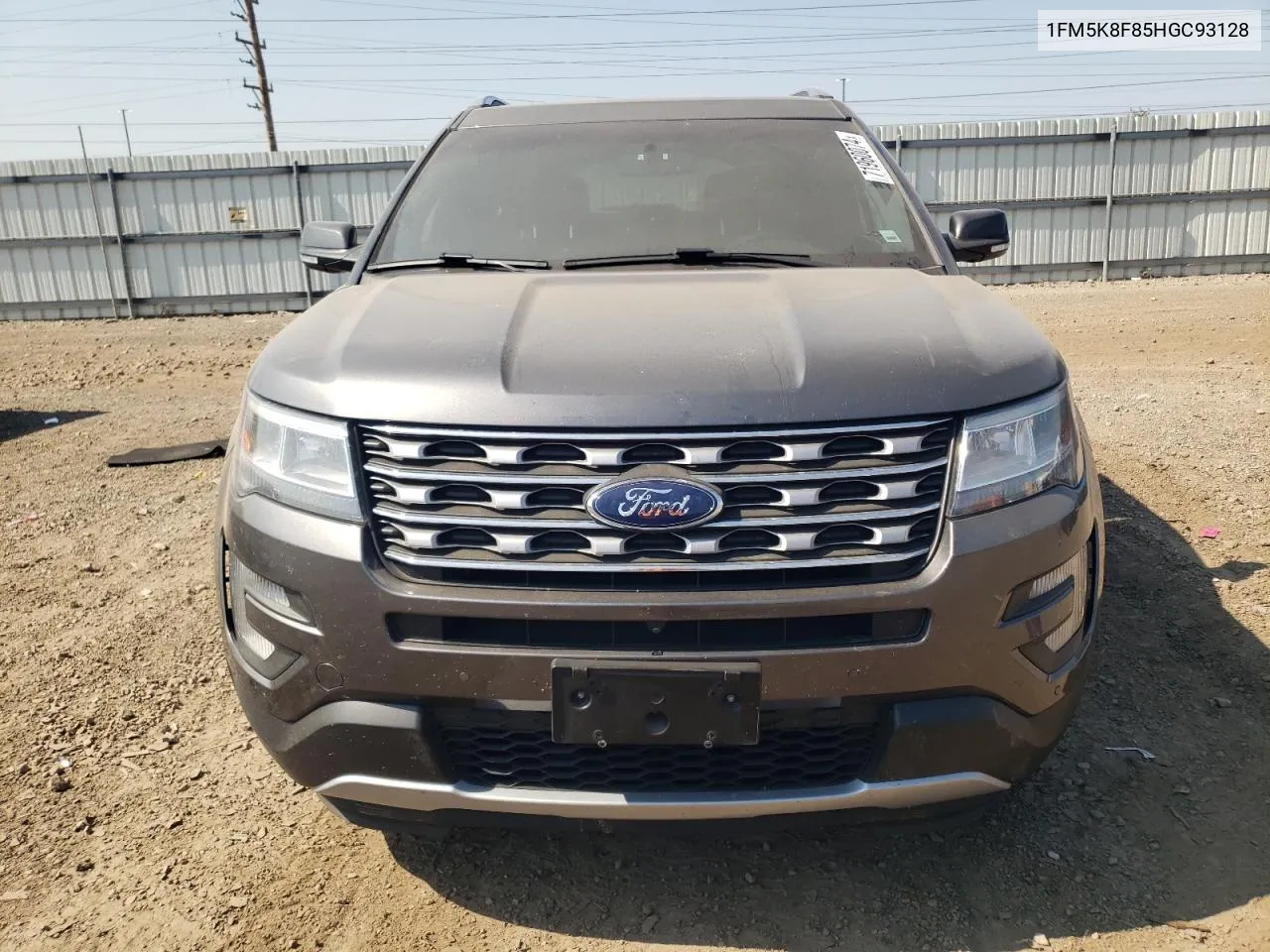 1FM5K8F85HGC93128 2017 Ford Explorer Limited