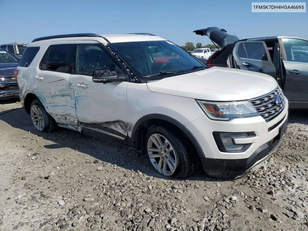 2017 Ford Explorer Xlt VIN: 1FM5K7DH4HGA46695 Lot: 71960334