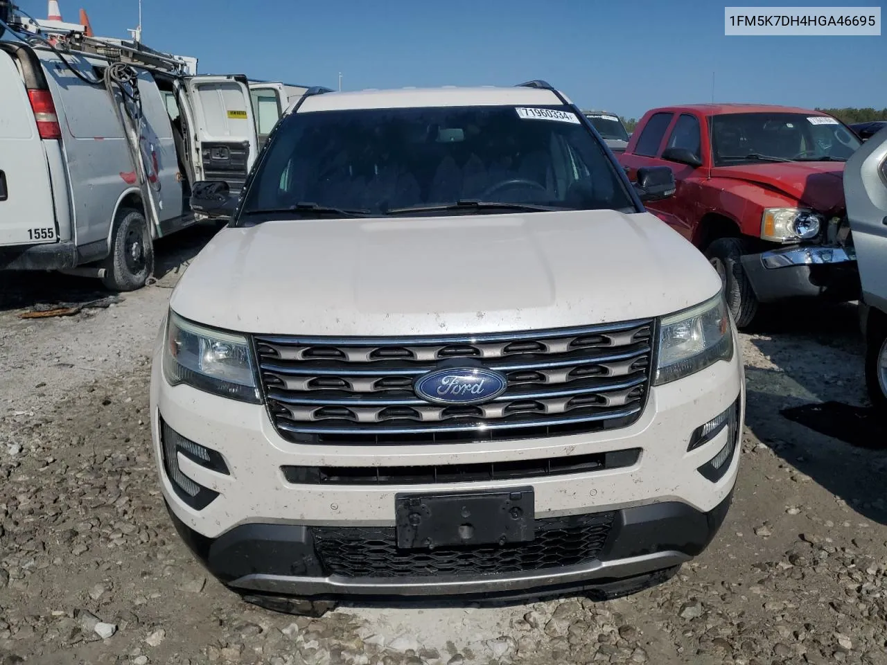 2017 Ford Explorer Xlt VIN: 1FM5K7DH4HGA46695 Lot: 71960334