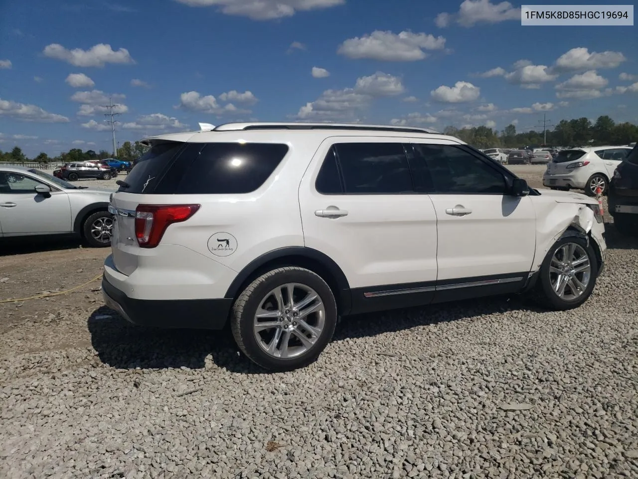 2017 Ford Explorer Xlt VIN: 1FM5K8D85HGC19694 Lot: 72047104