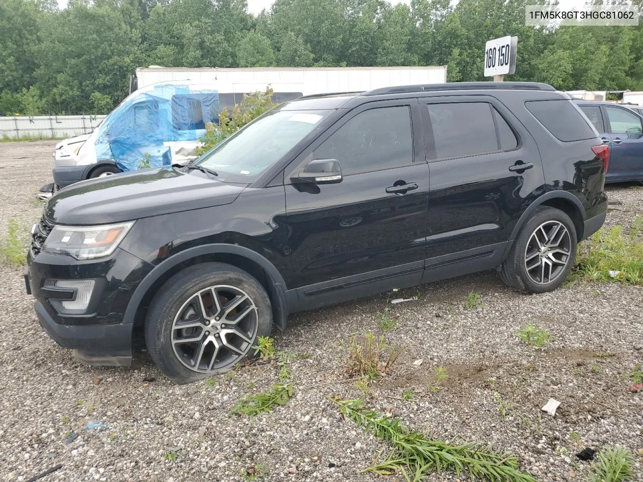 2017 Ford Explorer Sport VIN: 1FM5K8GT3HGC81062 Lot: 72117064