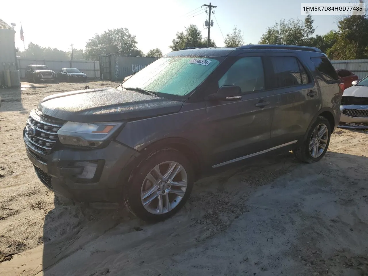 2017 Ford Explorer Xlt VIN: 1FM5K7D84HGD77485 Lot: 72140394