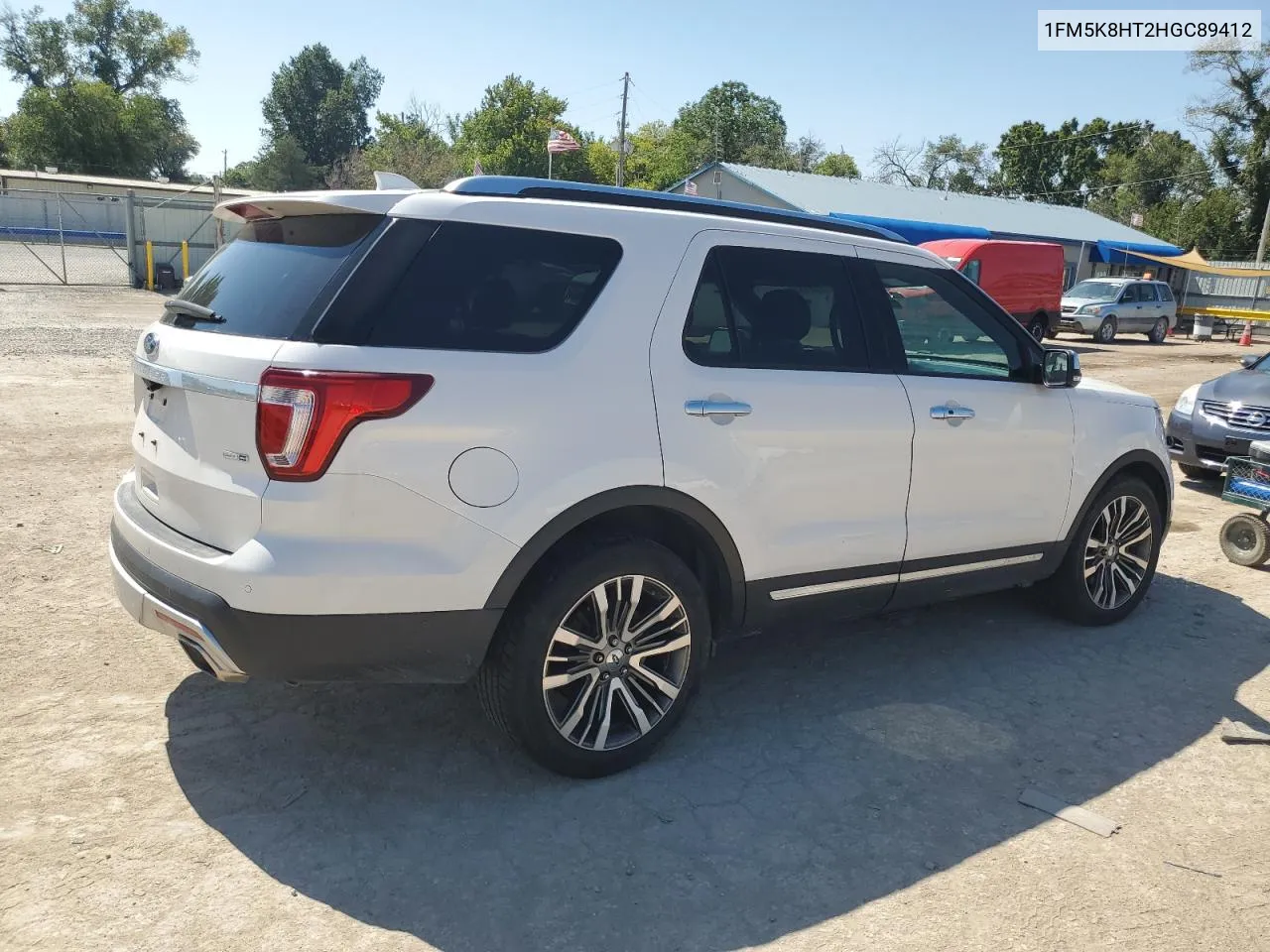 1FM5K8HT2HGC89412 2017 Ford Explorer Platinum