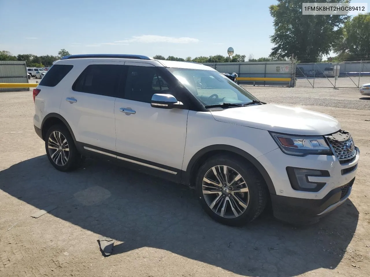 1FM5K8HT2HGC89412 2017 Ford Explorer Platinum