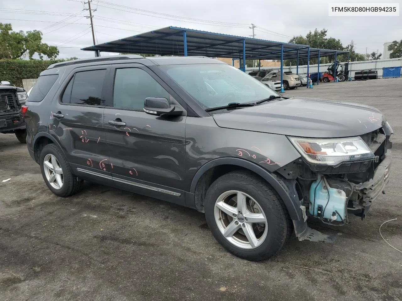 2017 Ford Explorer Xlt VIN: 1FM5K8D80HGB94235 Lot: 72240914