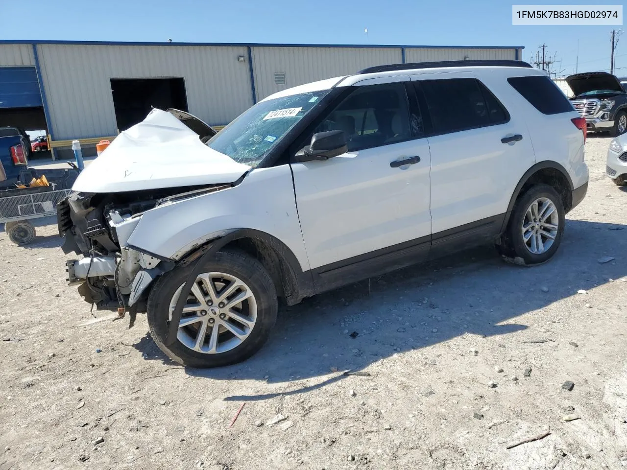 2017 Ford Explorer VIN: 1FM5K7B83HGD02974 Lot: 72411514