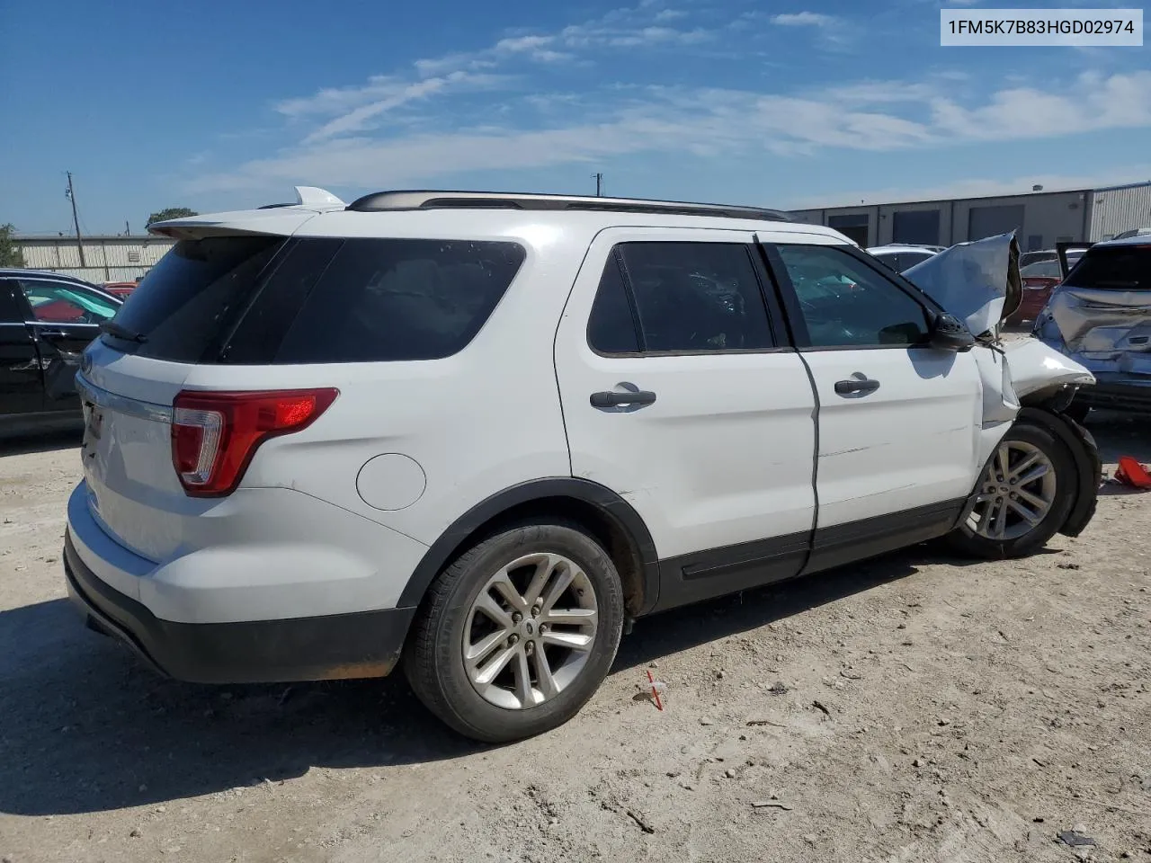 2017 Ford Explorer VIN: 1FM5K7B83HGD02974 Lot: 72411514