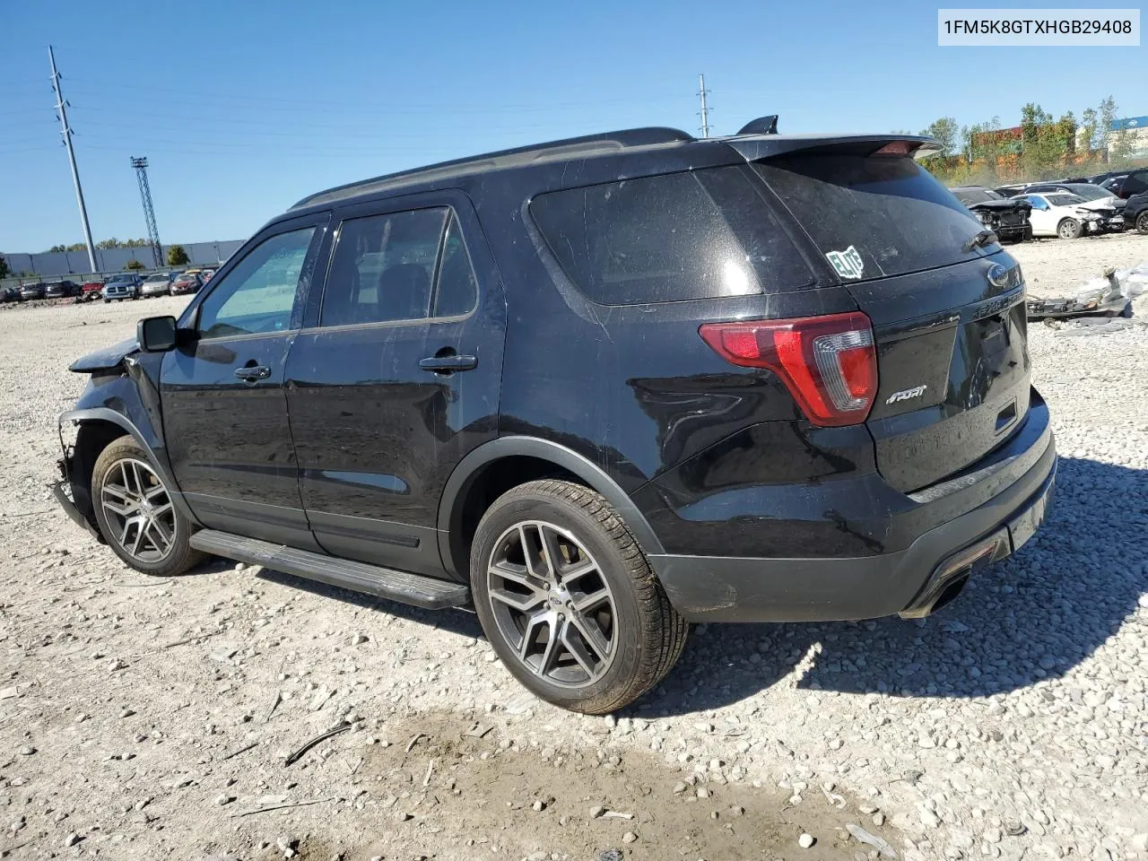 2017 Ford Explorer Sport VIN: 1FM5K8GTXHGB29408 Lot: 72528844