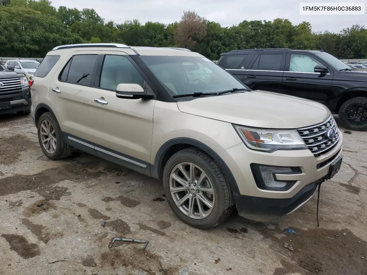 2017 Ford Explorer Limited VIN: 1FM5K7F86HGC36883 Lot: 72548024