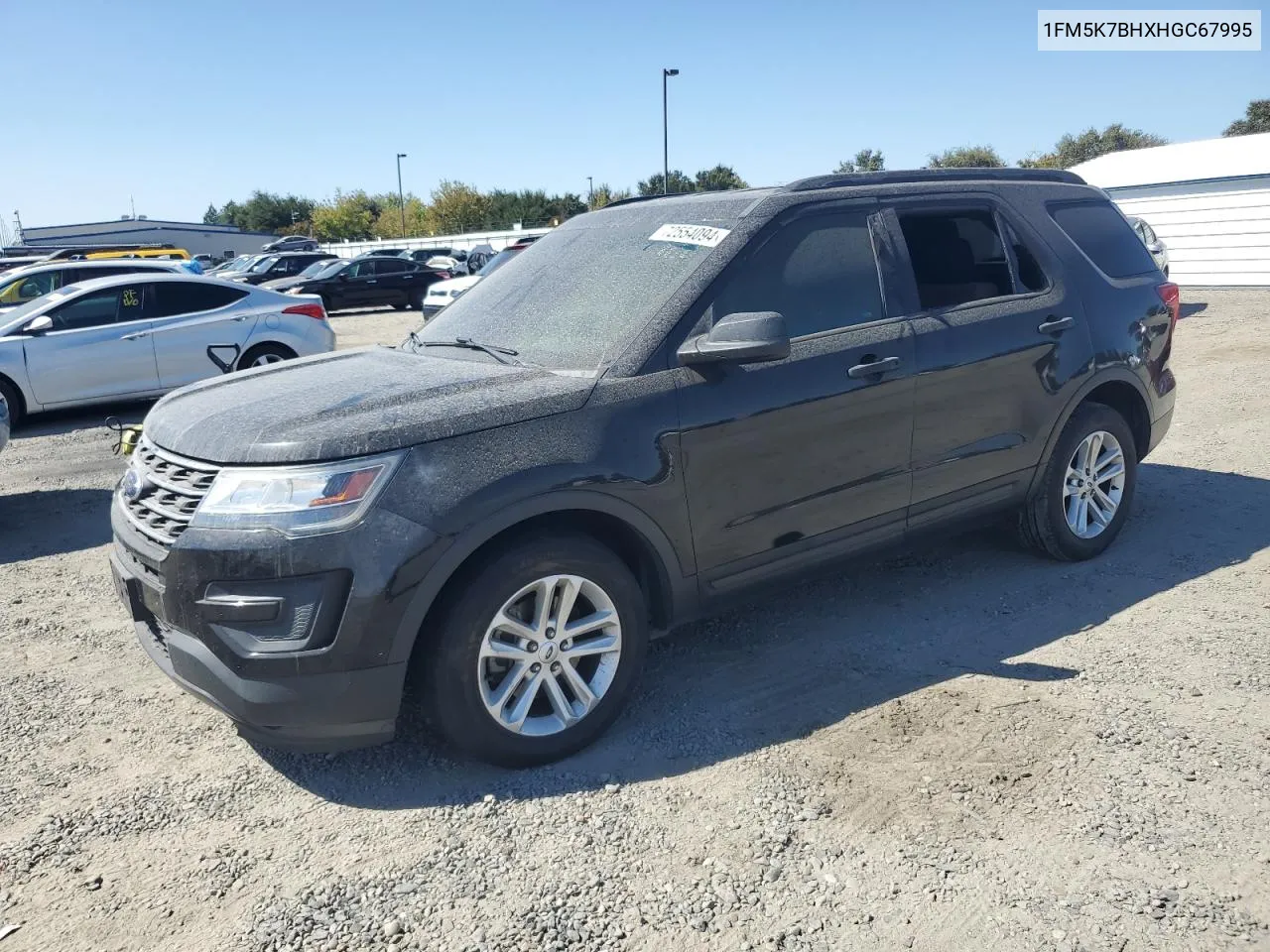 2017 Ford Explorer VIN: 1FM5K7BHXHGC67995 Lot: 72554094