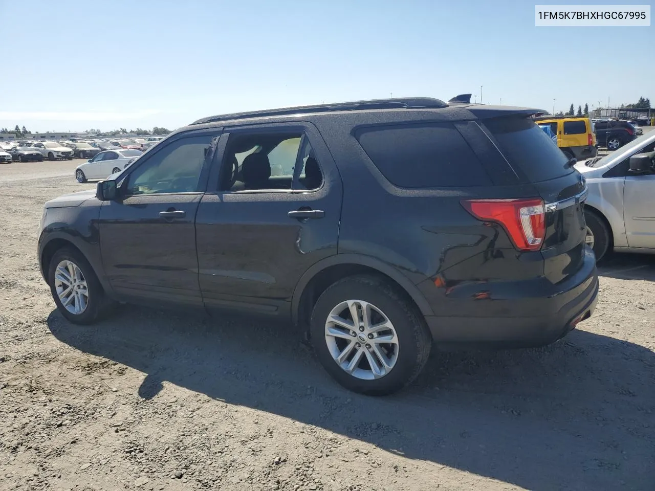 2017 Ford Explorer VIN: 1FM5K7BHXHGC67995 Lot: 72554094