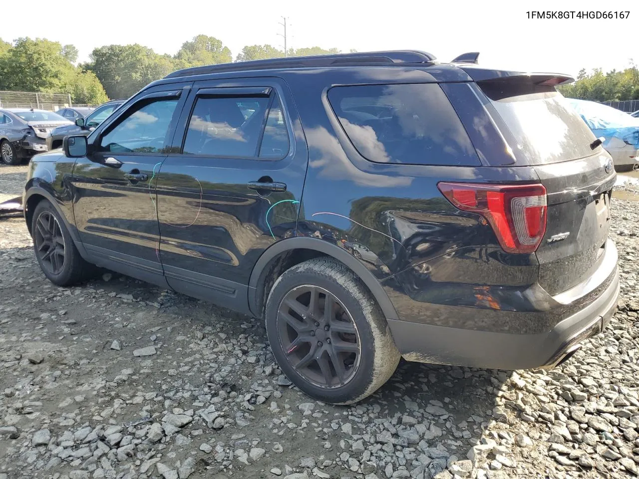 2017 Ford Explorer Sport VIN: 1FM5K8GT4HGD66167 Lot: 72686834