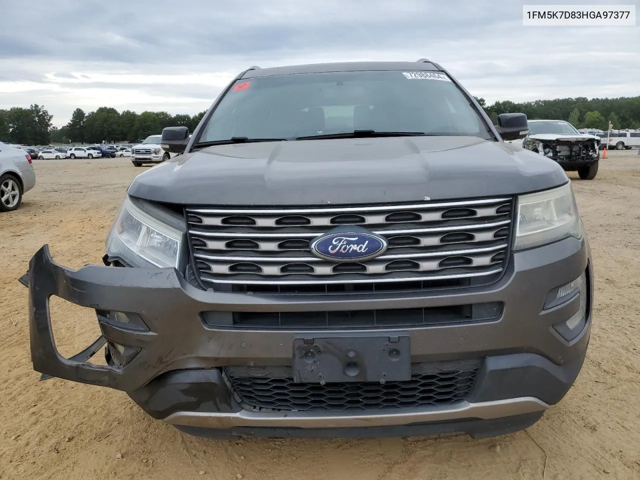 2017 Ford Explorer Xlt VIN: 1FM5K7D83HGA97377 Lot: 72988464