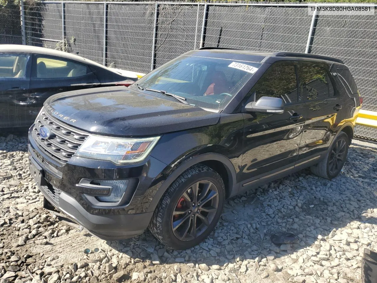 2017 Ford Explorer Xlt VIN: 1FM5K8D80HGA08581 Lot: 73161264