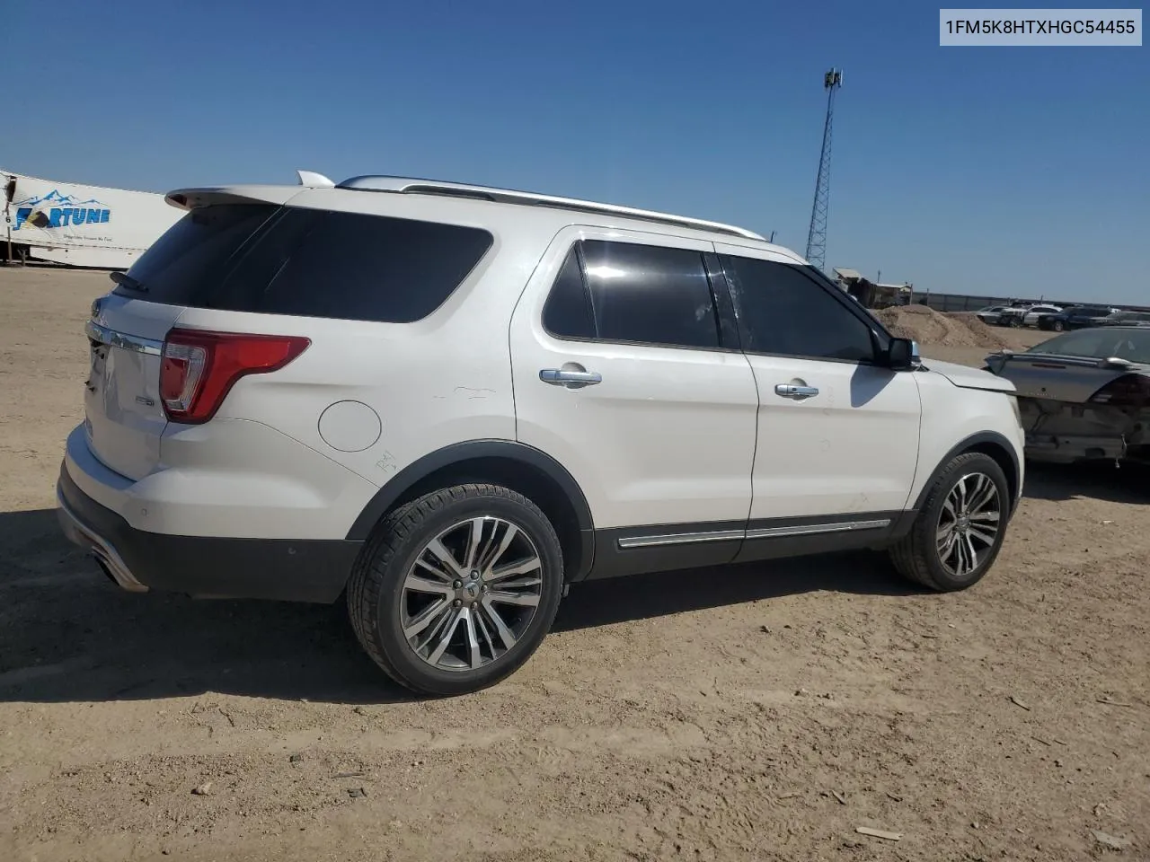 2017 Ford Explorer Platinum VIN: 1FM5K8HTXHGC54455 Lot: 73355664