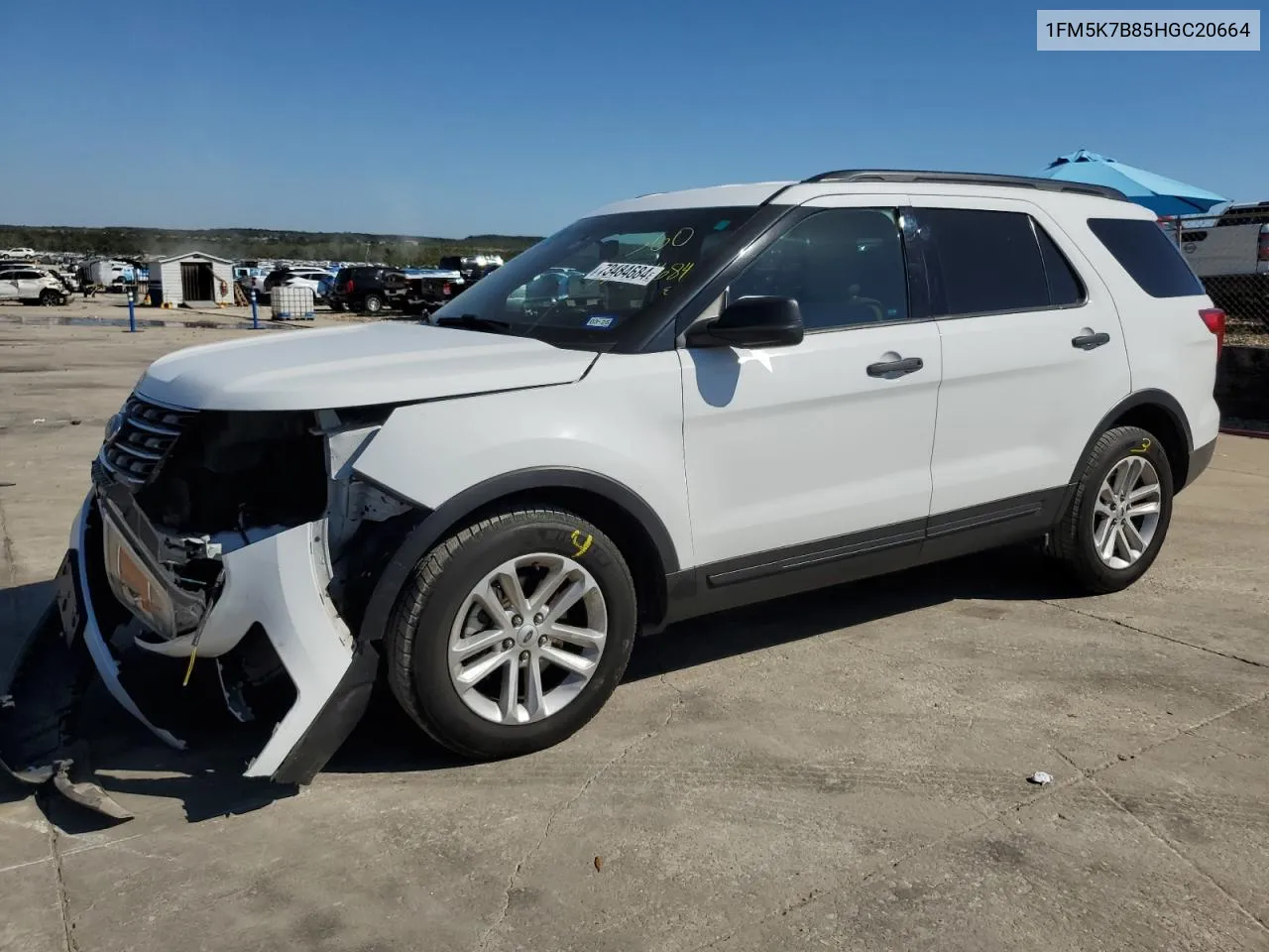 2017 Ford Explorer VIN: 1FM5K7B85HGC20664 Lot: 73484684