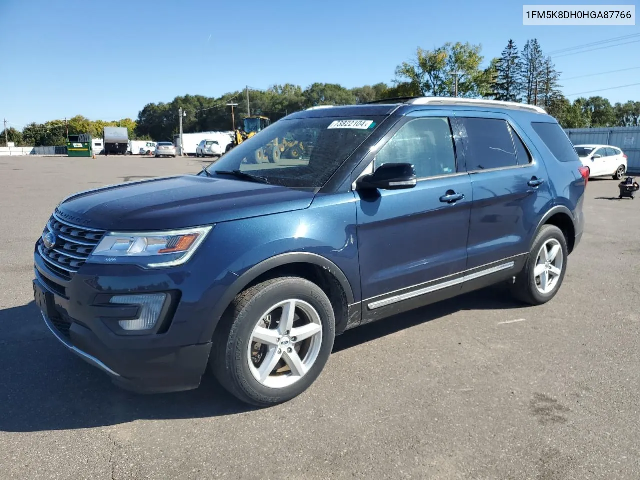 2017 Ford Explorer Xlt VIN: 1FM5K8DH0HGA87766 Lot: 73822104