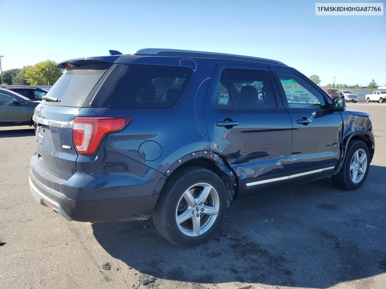 2017 Ford Explorer Xlt VIN: 1FM5K8DH0HGA87766 Lot: 73822104