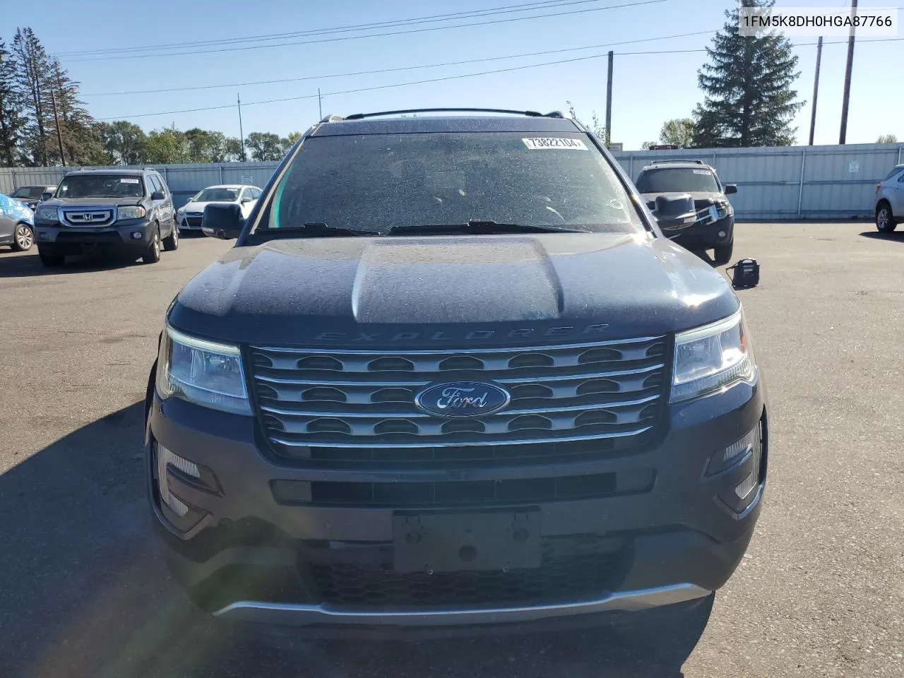 2017 Ford Explorer Xlt VIN: 1FM5K8DH0HGA87766 Lot: 73822104