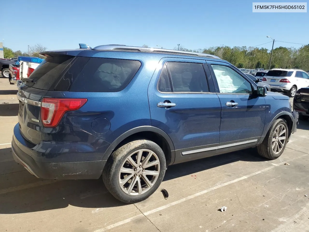 2017 Ford Explorer Limited VIN: 1FM5K7FH5HGD65102 Lot: 73830564