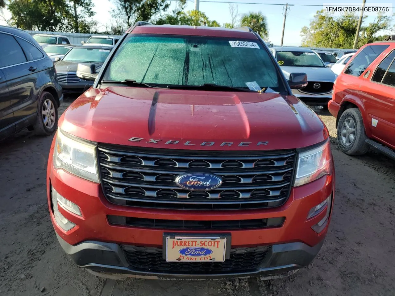 2017 Ford Explorer Xlt VIN: 1FM5K7D84HGE08766 Lot: 73850254