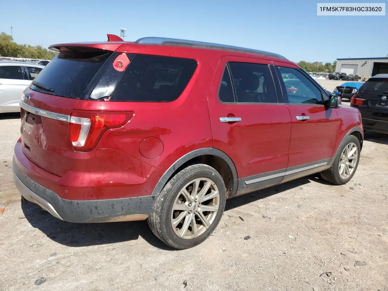 2017 Ford Explorer Limited VIN: 1FM5K7F83HGC33620 Lot: 73914074