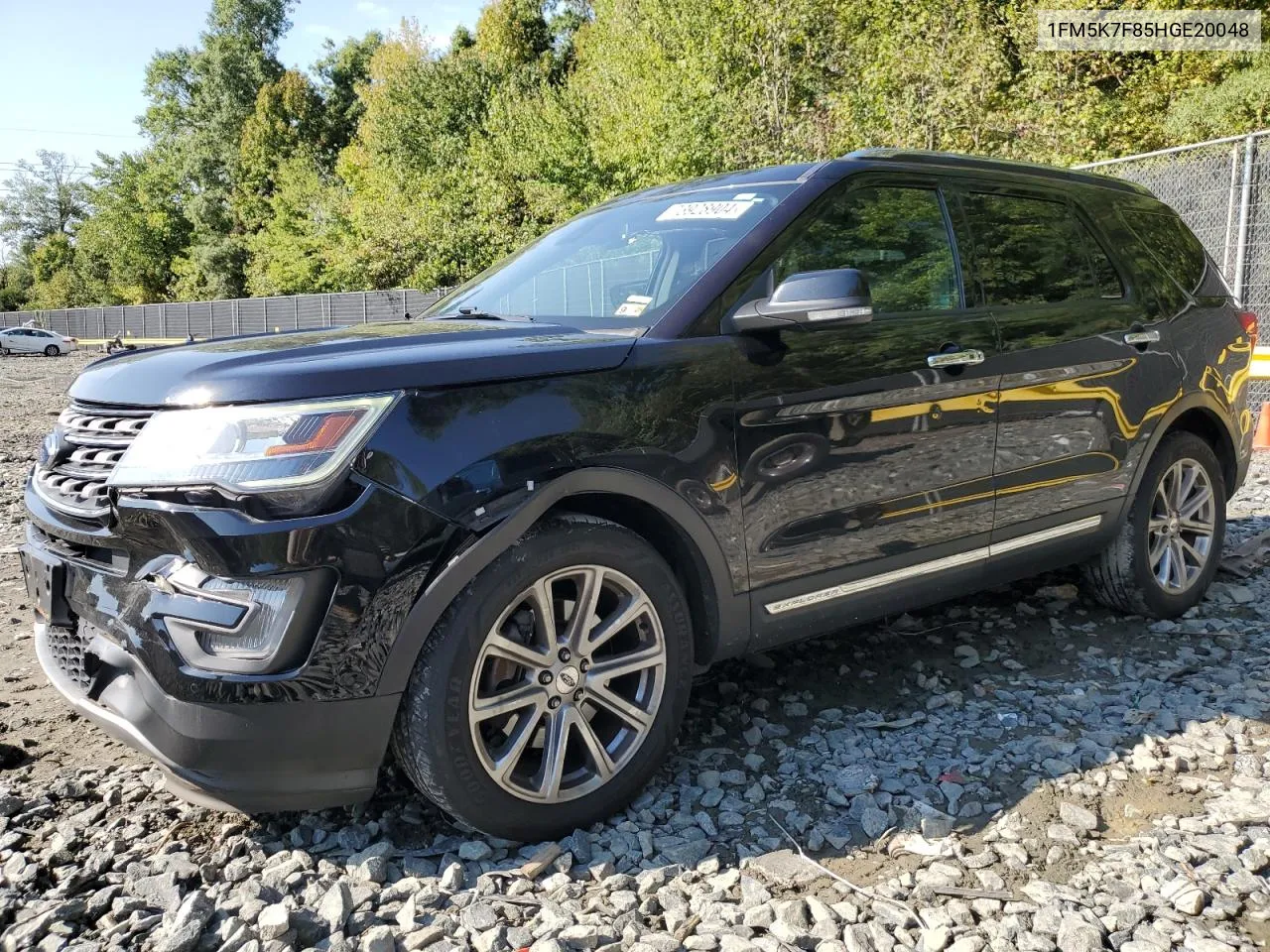 2017 Ford Explorer Limited VIN: 1FM5K7F85HGE20048 Lot: 73928904