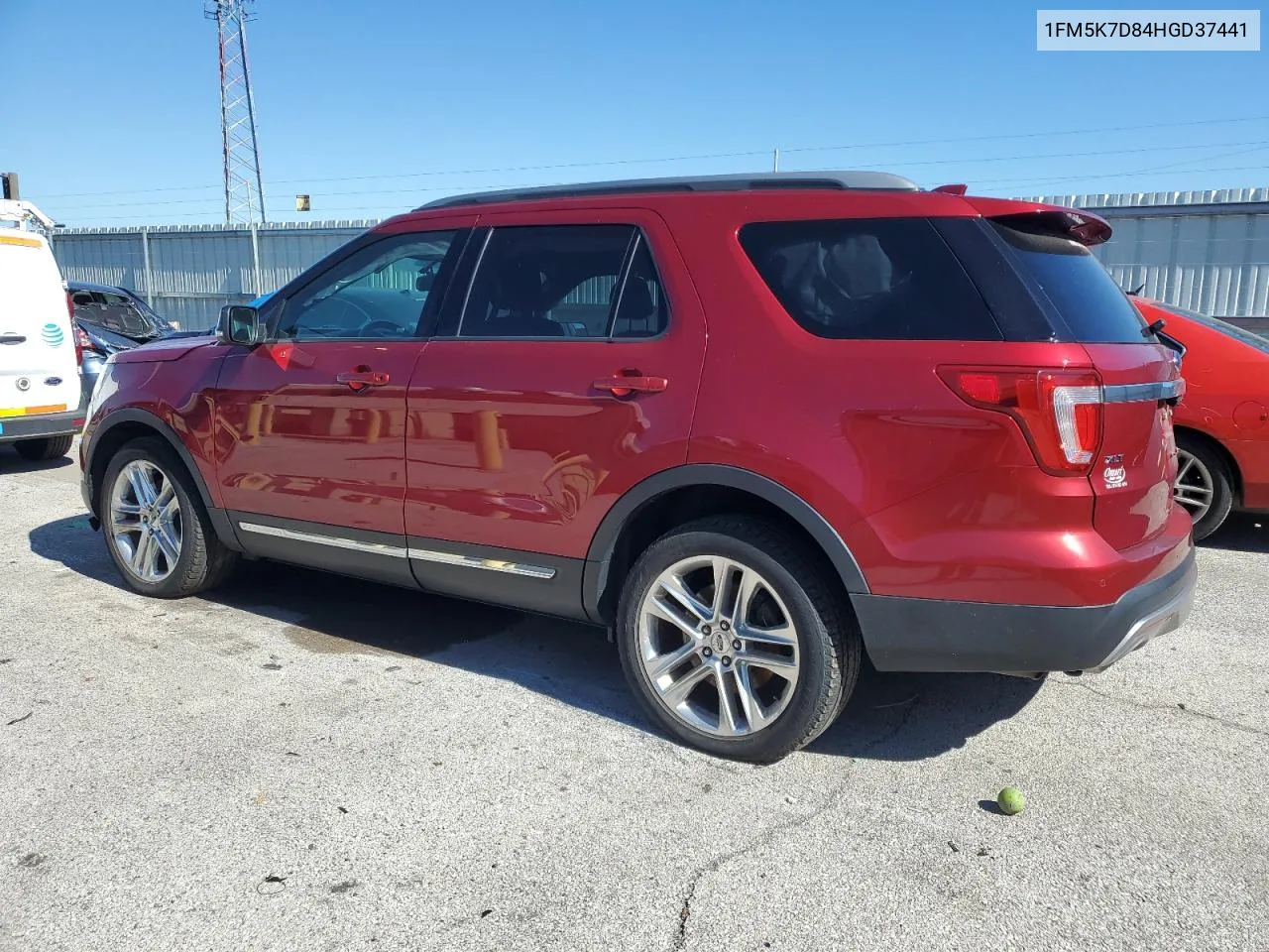 2017 Ford Explorer Xlt VIN: 1FM5K7D84HGD37441 Lot: 73935504