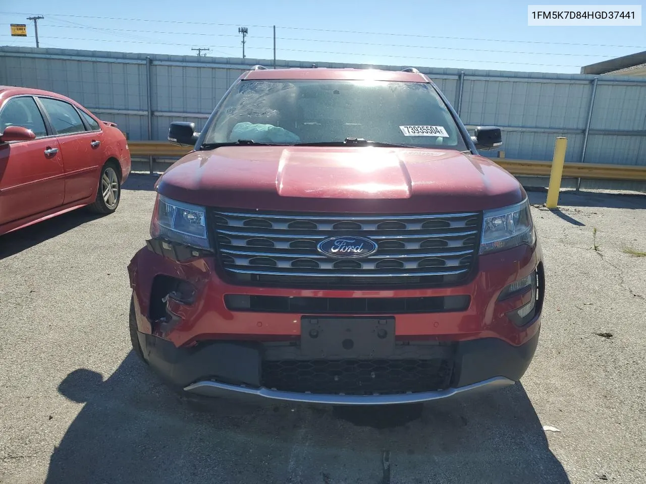 2017 Ford Explorer Xlt VIN: 1FM5K7D84HGD37441 Lot: 73935504