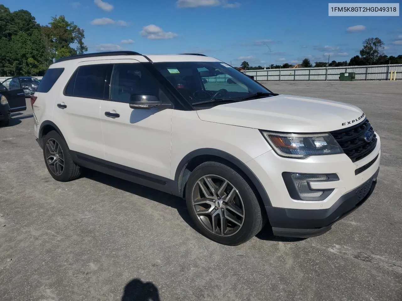 2017 Ford Explorer Sport VIN: 1FM5K8GT2HGD49318 Lot: 73949074