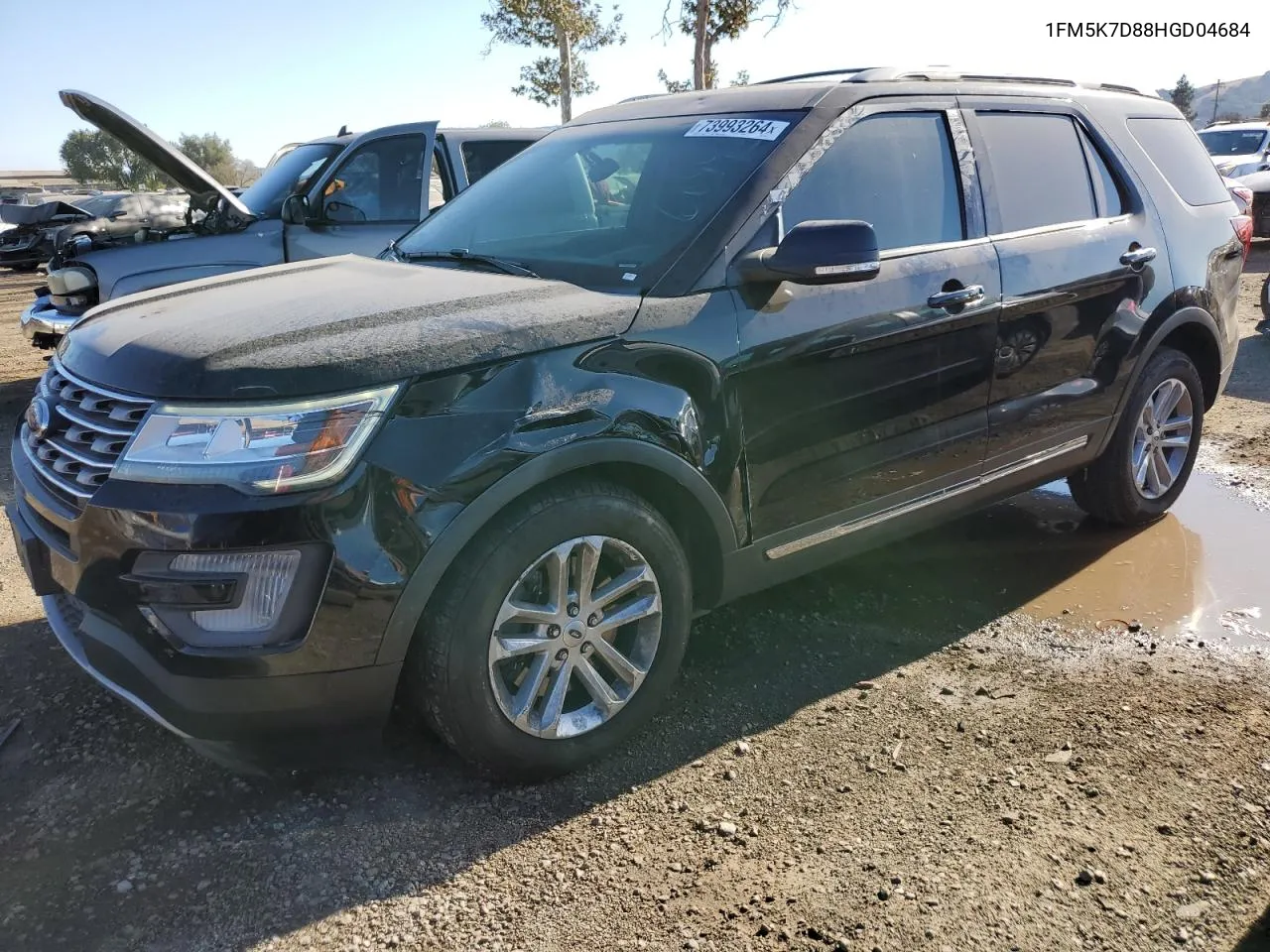 2017 Ford Explorer Xlt VIN: 1FM5K7D88HGD04684 Lot: 73993264