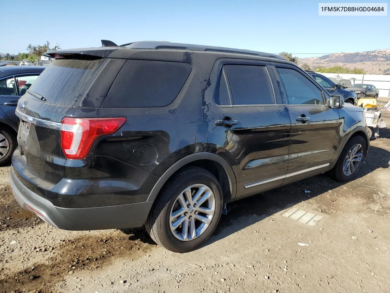 2017 Ford Explorer Xlt VIN: 1FM5K7D88HGD04684 Lot: 73993264