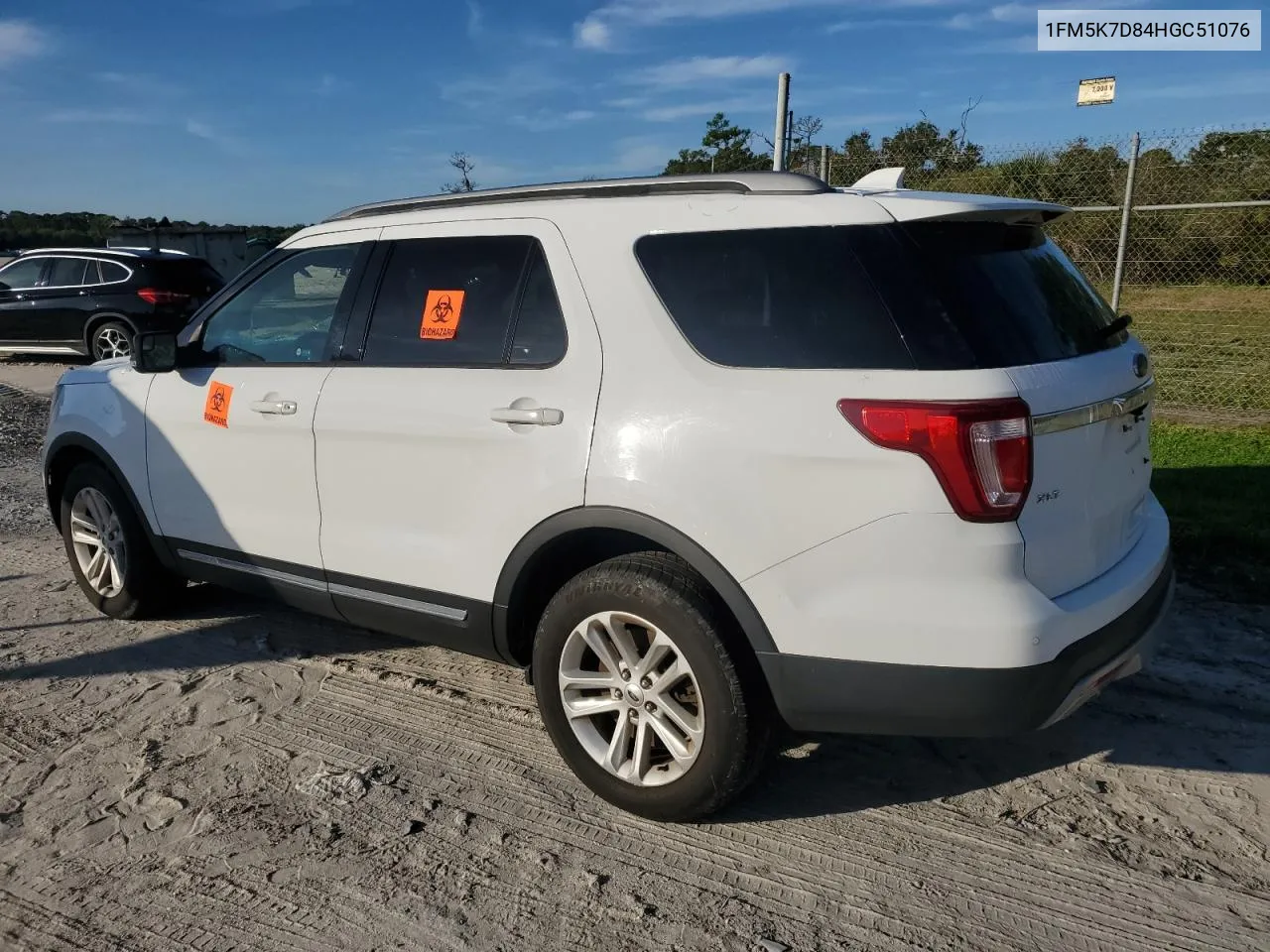 2017 Ford Explorer Xlt VIN: 1FM5K7D84HGC51076 Lot: 74034324