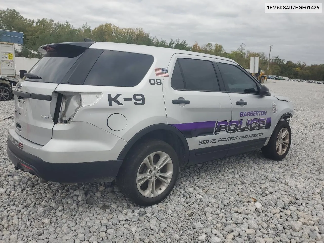 2017 Ford Explorer Police Interceptor VIN: 1FM5K8AR7HGE01426 Lot: 74062774