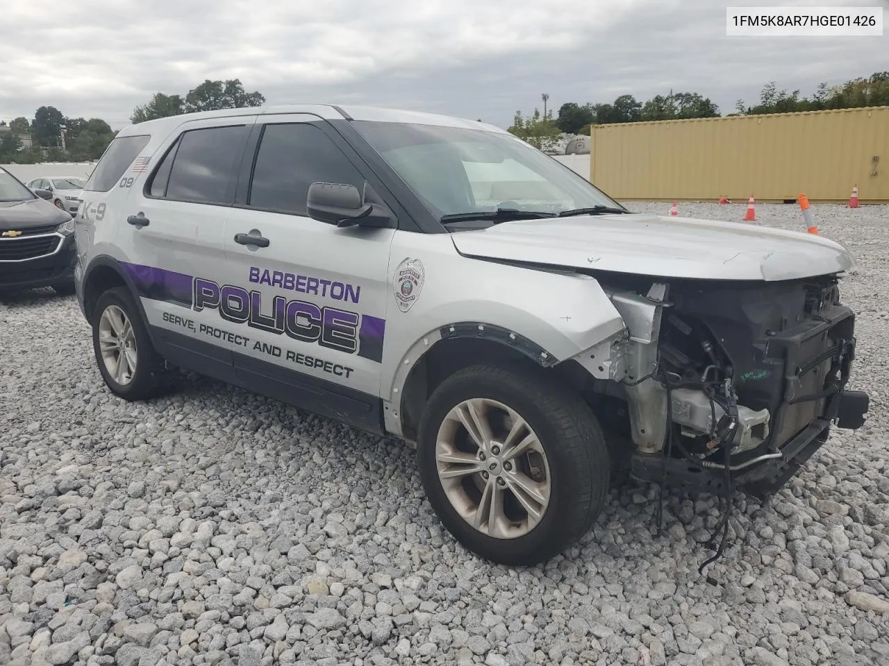 2017 Ford Explorer Police Interceptor VIN: 1FM5K8AR7HGE01426 Lot: 74062774