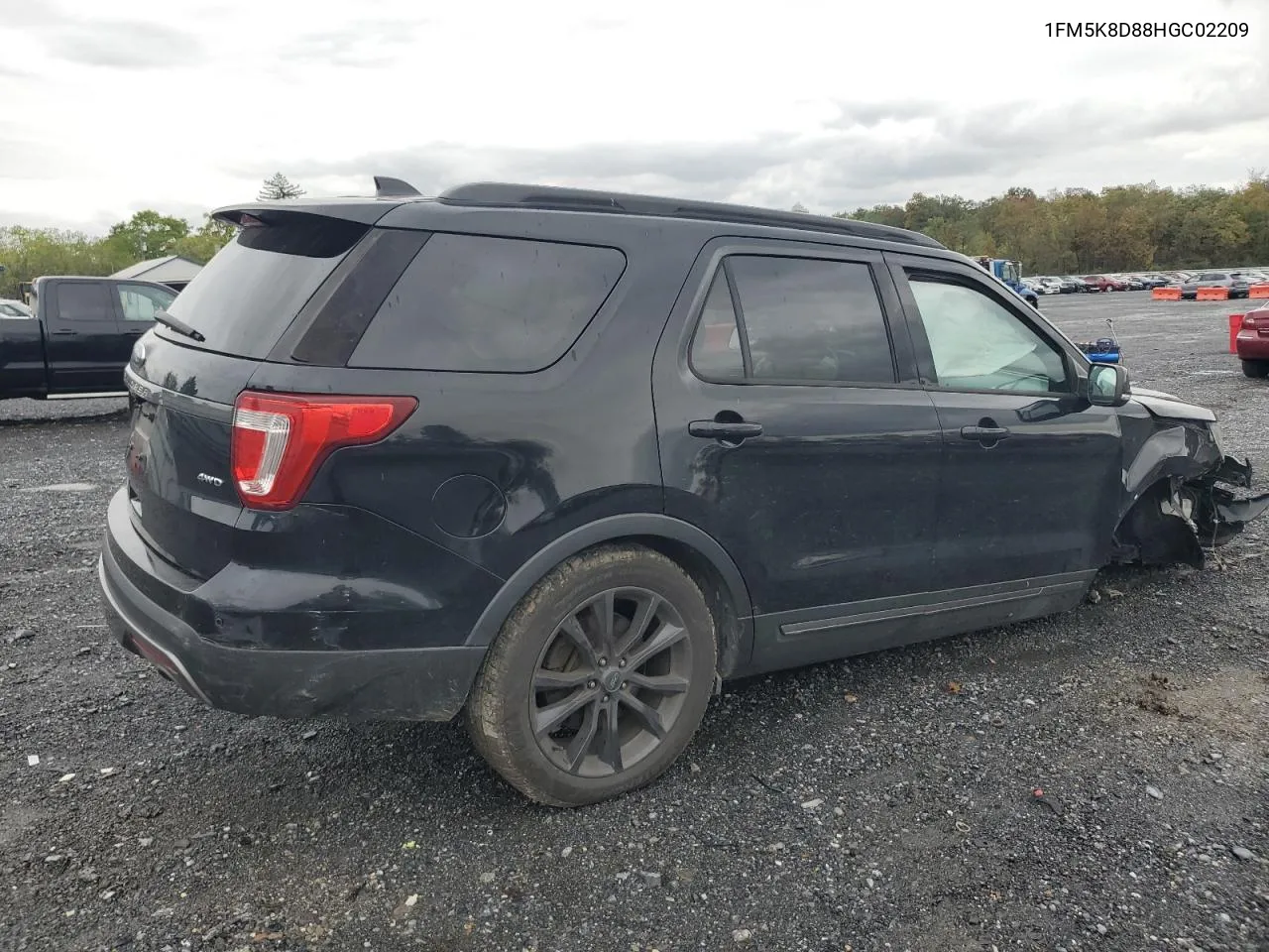 2017 Ford Explorer Xlt VIN: 1FM5K8D88HGC02209 Lot: 74081374