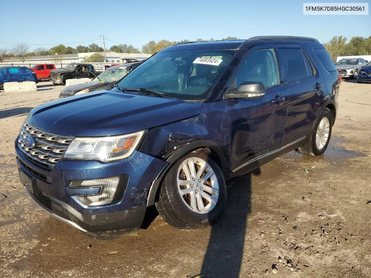 2017 Ford Explorer Xlt VIN: 1FM5K7D85HGC30561 Lot: 74083424