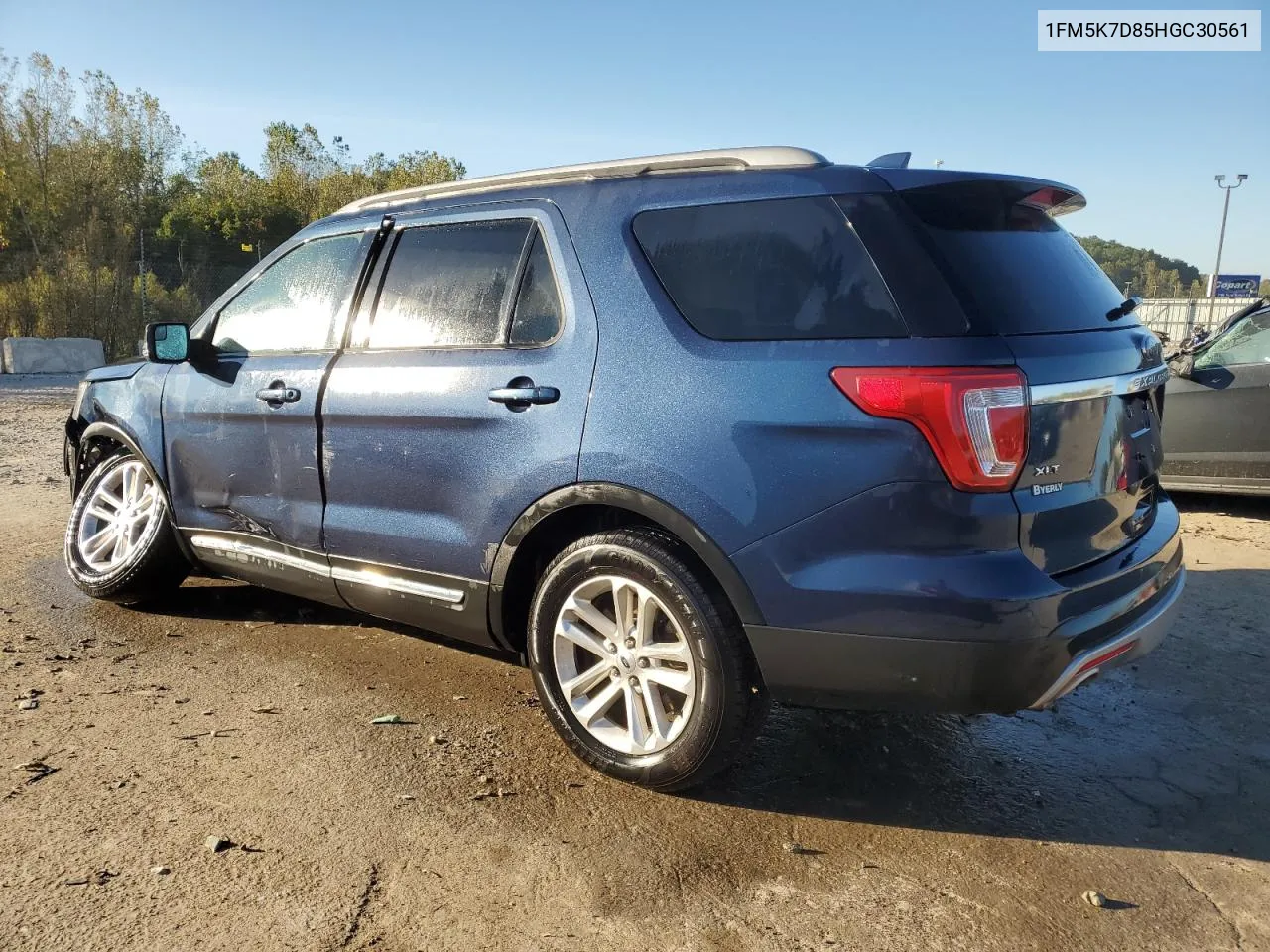 2017 Ford Explorer Xlt VIN: 1FM5K7D85HGC30561 Lot: 74083424