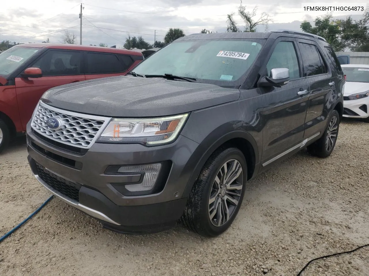 2017 Ford Explorer Platinum VIN: 1FM5K8HT1HGC64873 Lot: 74205794