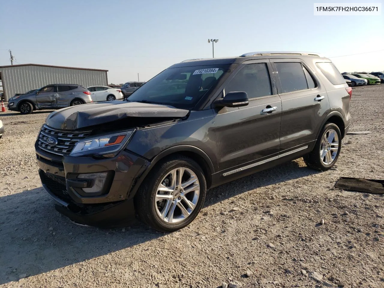 2017 Ford Explorer Limited VIN: 1FM5K7FH2HGC36671 Lot: 74210394