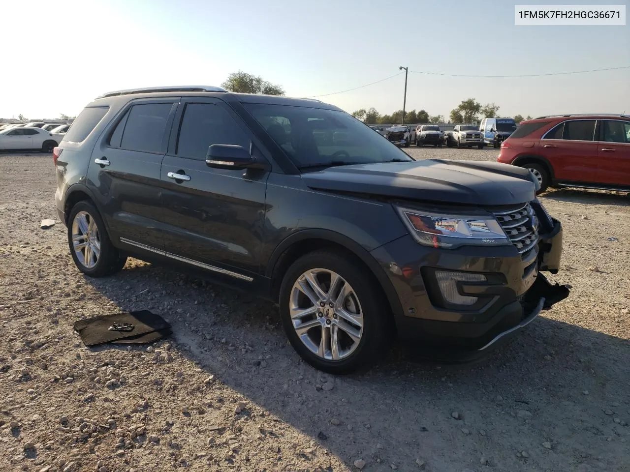 2017 Ford Explorer Limited VIN: 1FM5K7FH2HGC36671 Lot: 74210394