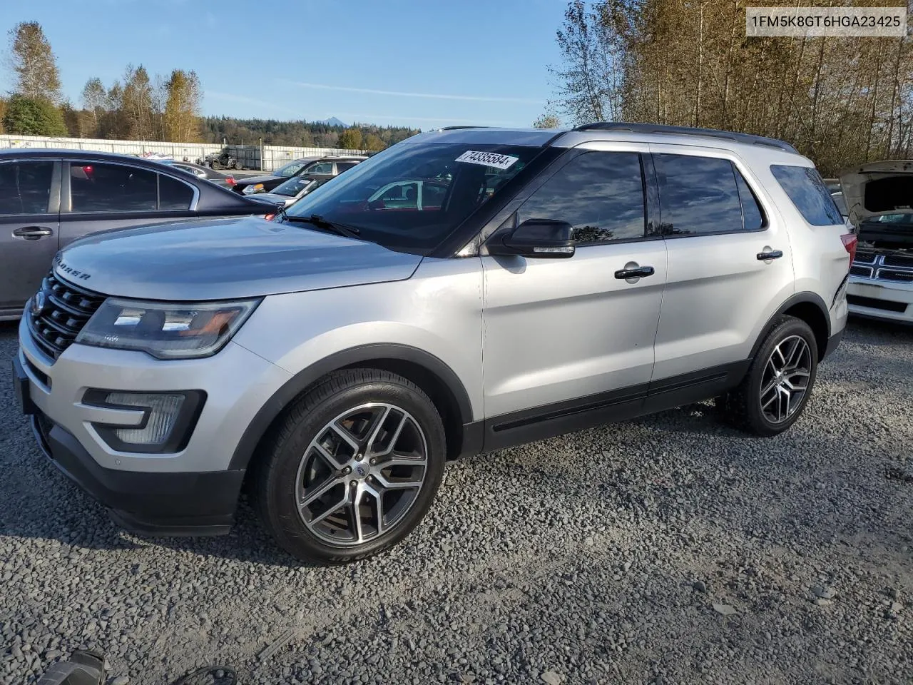 2017 Ford Explorer Sport VIN: 1FM5K8GT6HGA23425 Lot: 74335584