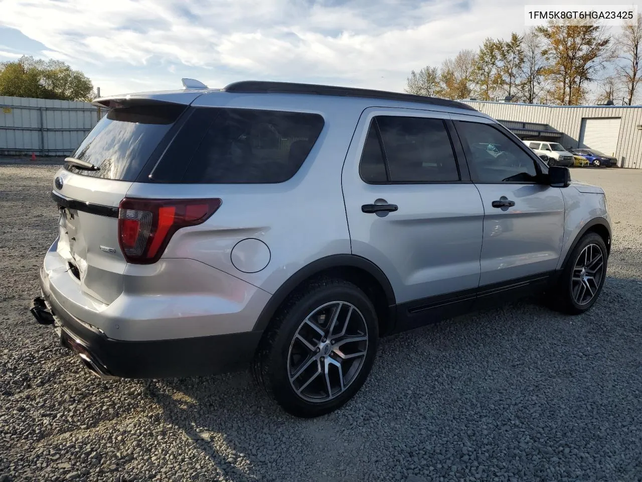 2017 Ford Explorer Sport VIN: 1FM5K8GT6HGA23425 Lot: 74335584