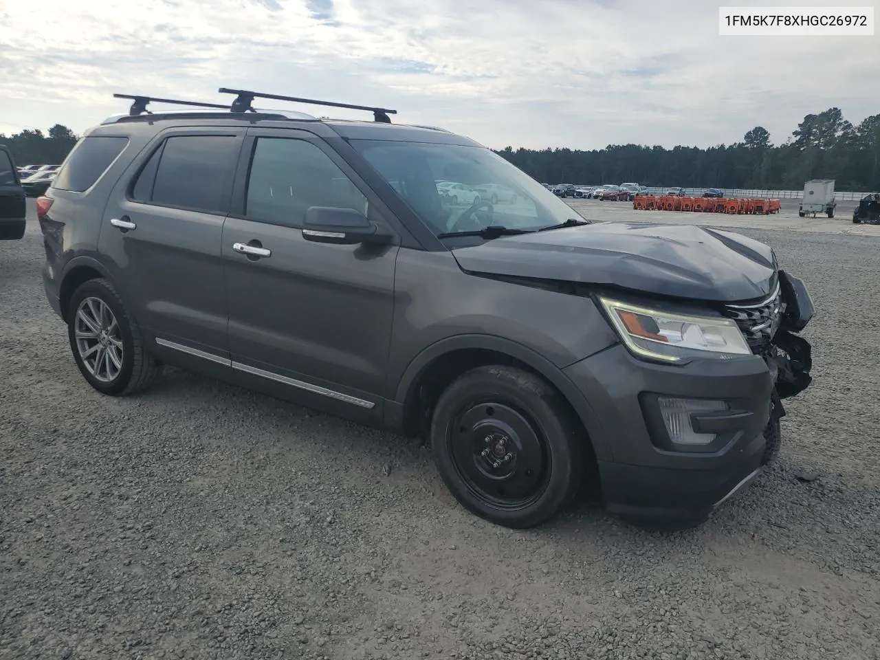 2017 Ford Explorer Limited VIN: 1FM5K7F8XHGC26972 Lot: 74360804