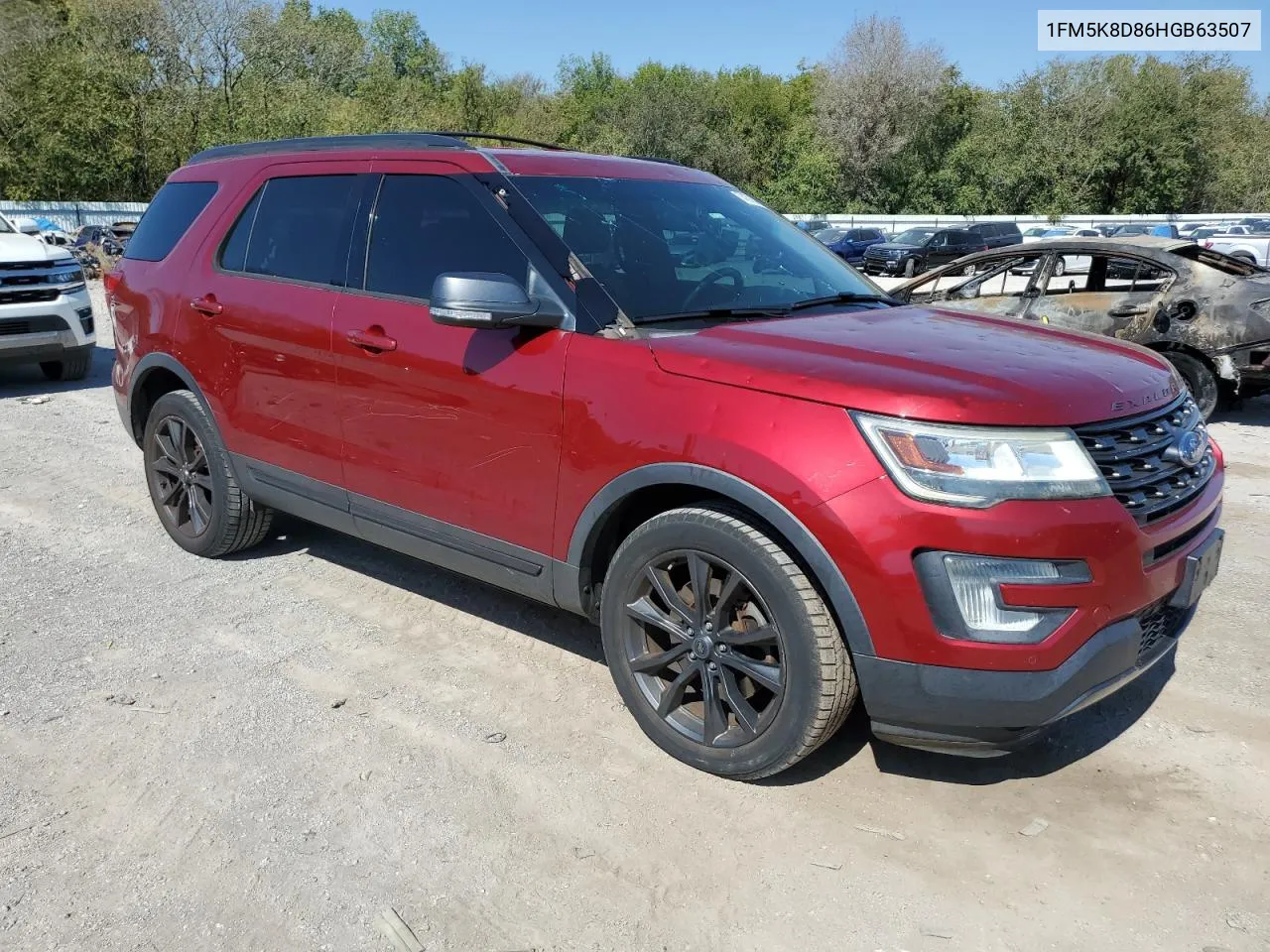 2017 Ford Explorer Xlt VIN: 1FM5K8D86HGB63507 Lot: 74376304