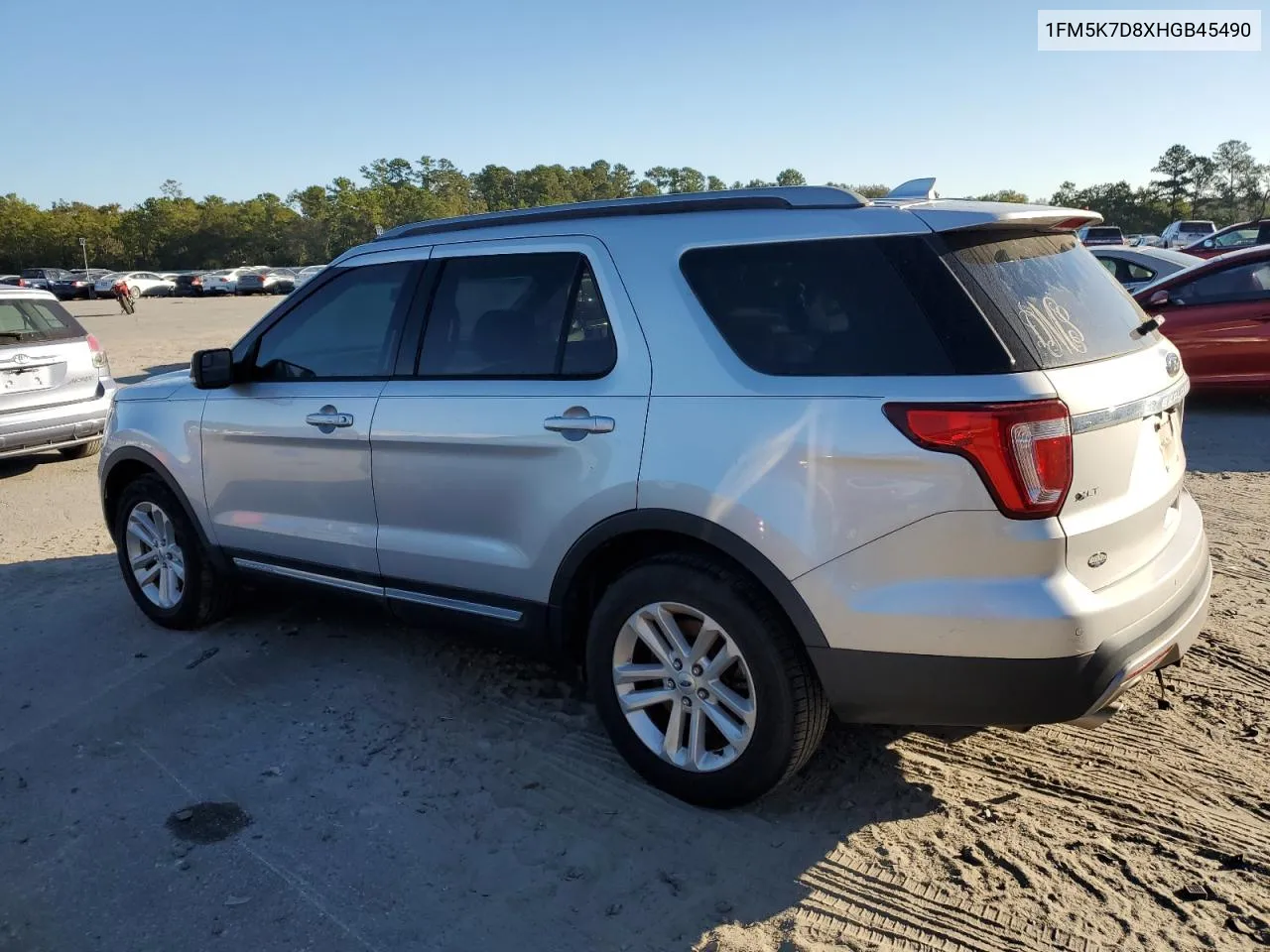 2017 Ford Explorer Xlt VIN: 1FM5K7D8XHGB45490 Lot: 74473244